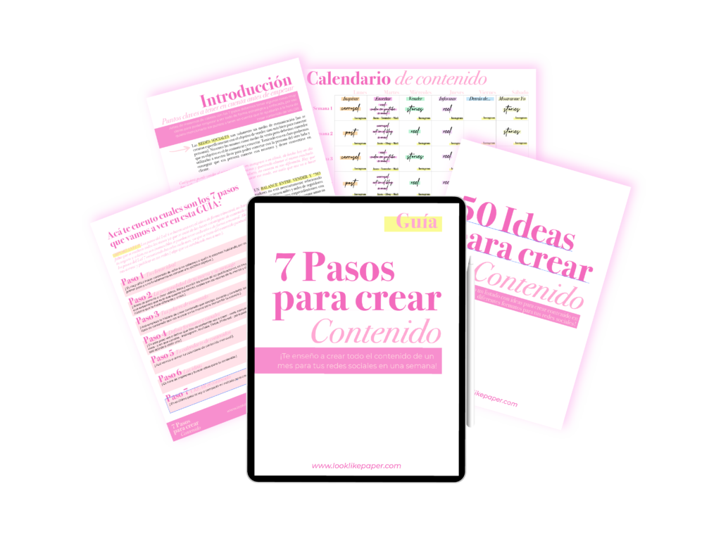 7 Pasos para crear contenido