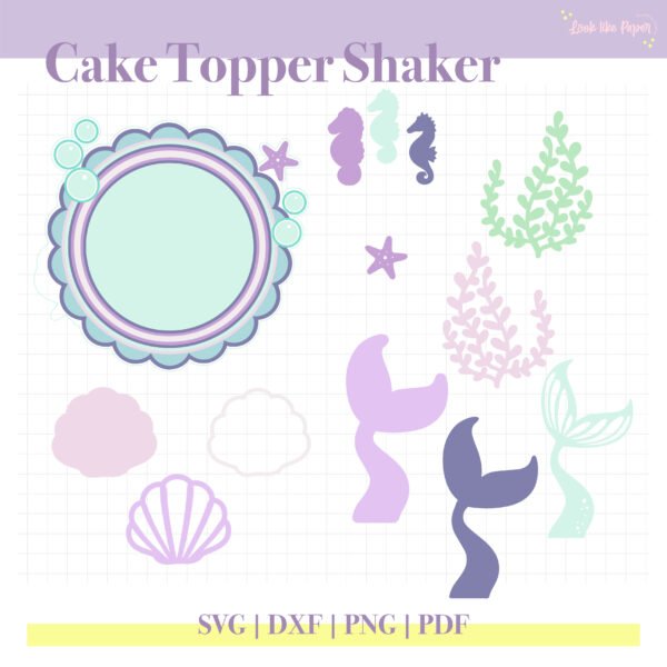 Cake Topper Shaker BAJO EL MAR