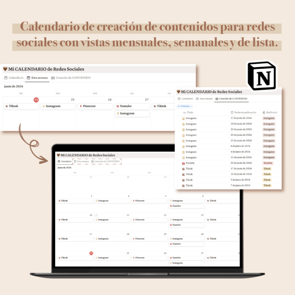 Planificador de negocios NOTION