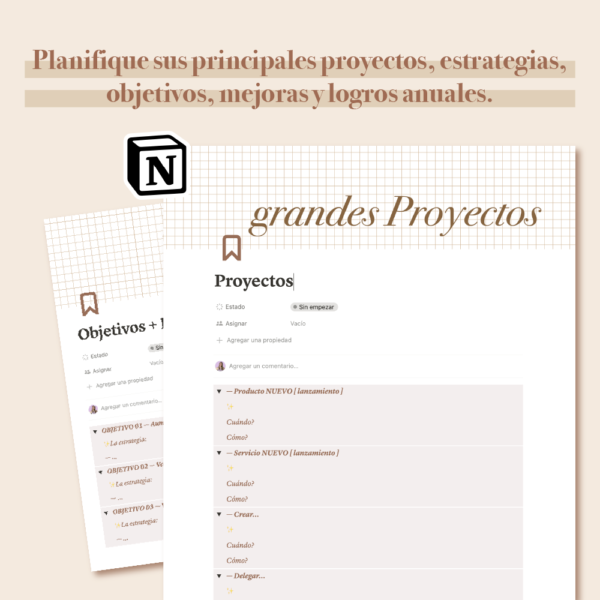 Planificador de negocios NOTION